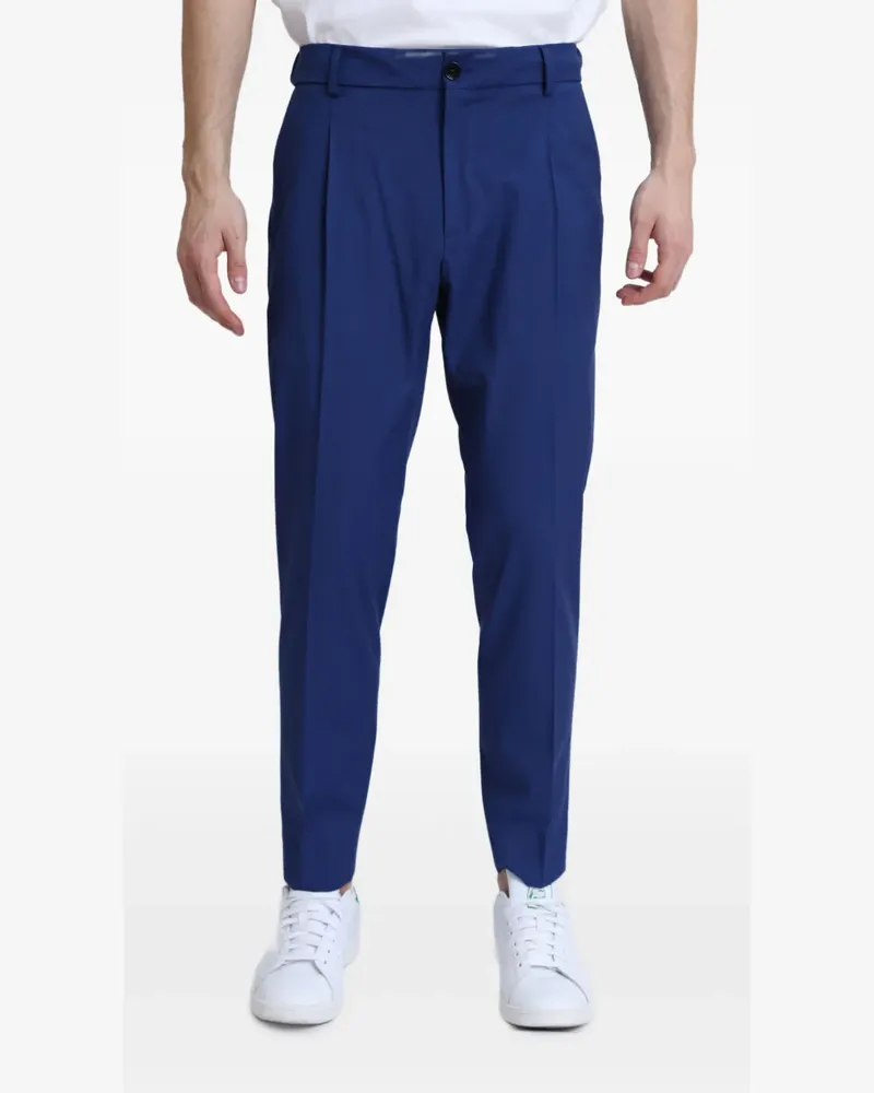 Be Able Bundfaltenhose mit elastischem Bund - Blau Blau