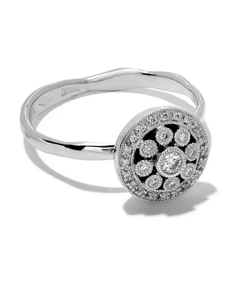 Wouters & Hendrix 18kt Weißgoldring mit Diamanten Silber