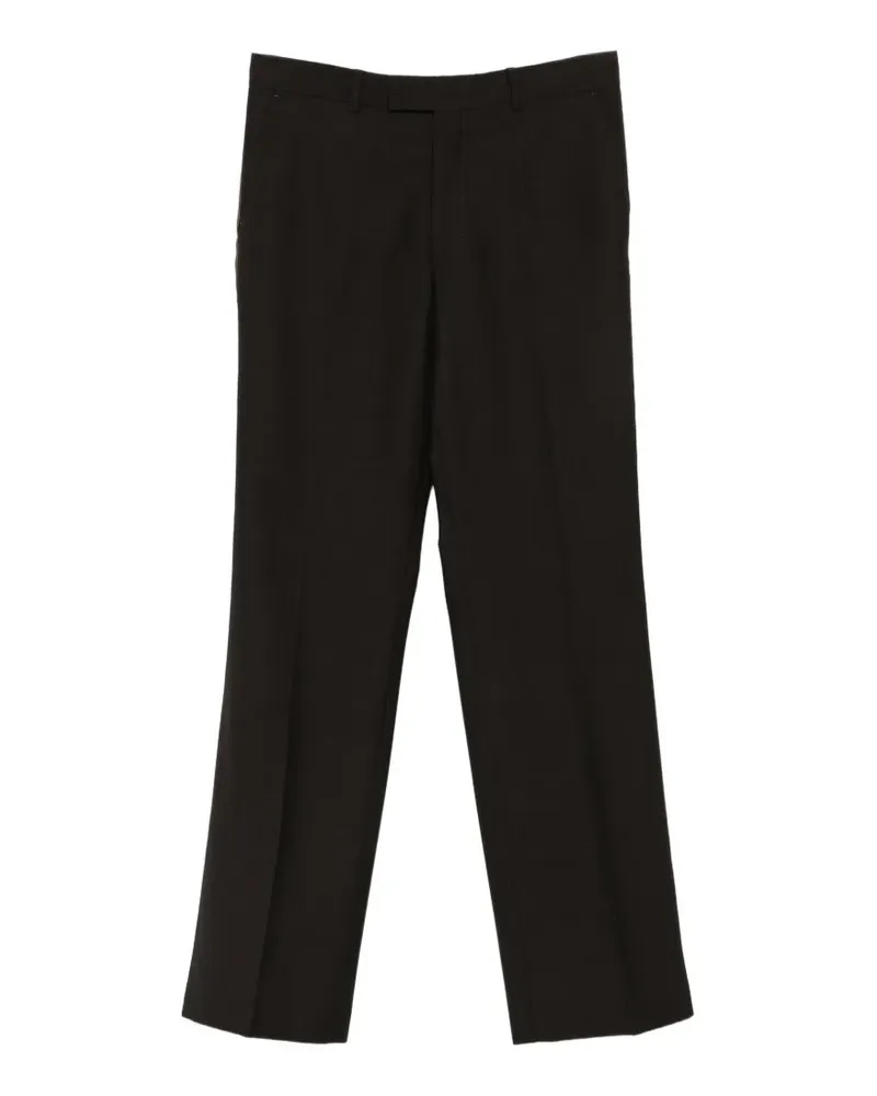 Wales Bonner Alto Crespo satin-trim trousers - Braun Braun