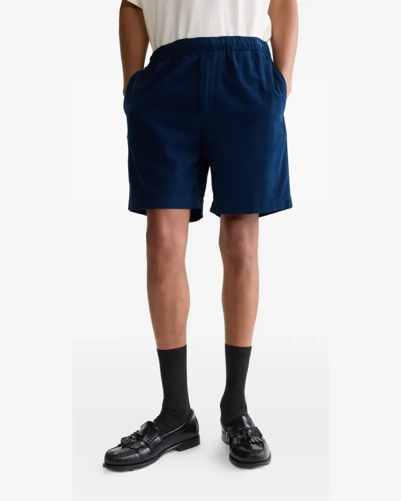 Bellerose elasticated corduroy shorts - Blau Blau