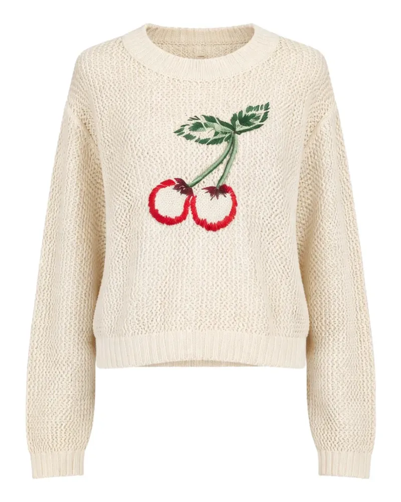 Twin-Set cherry sweater - Nude Nude