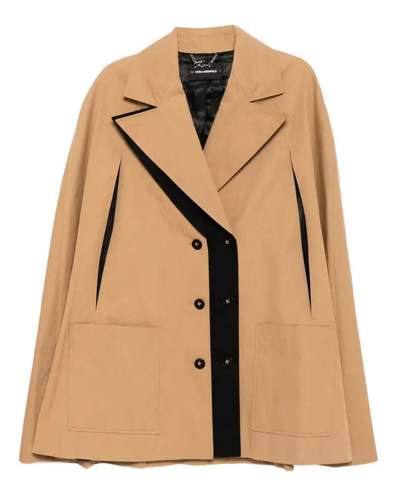 Karl Lagerfeld Cape im Trench-Look - Braun Braun