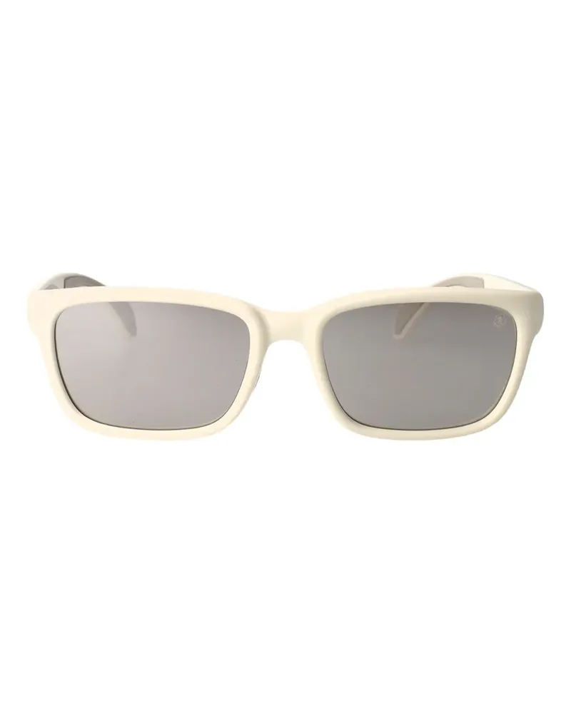 Moncler Slicka Sonnenbrille mit eckigem Gestell - Weiß Weiß