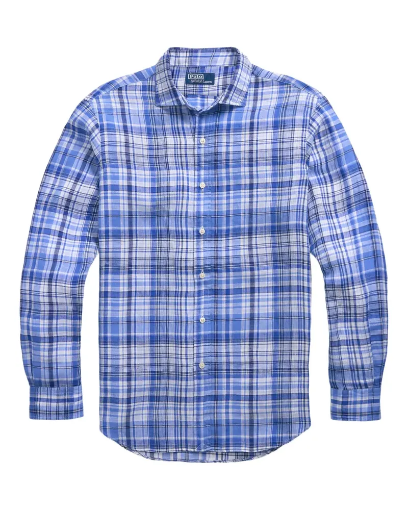 Ralph Lauren Hemd aus Leinen - Blau Blau