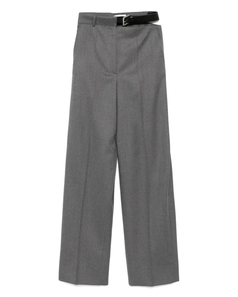 Stella McCartney Hose mit Gürtel - Grau Grau
