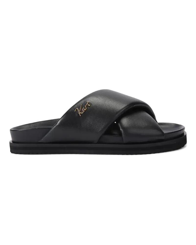 Kurt Geiger Baron Pantoletten mit Cut-Out - Schwarz Schwarz