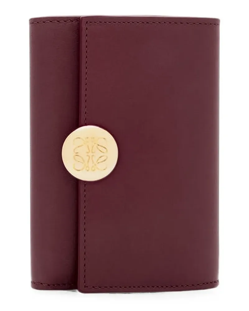 Loewe small Pebble leather wallet - Rot Rot