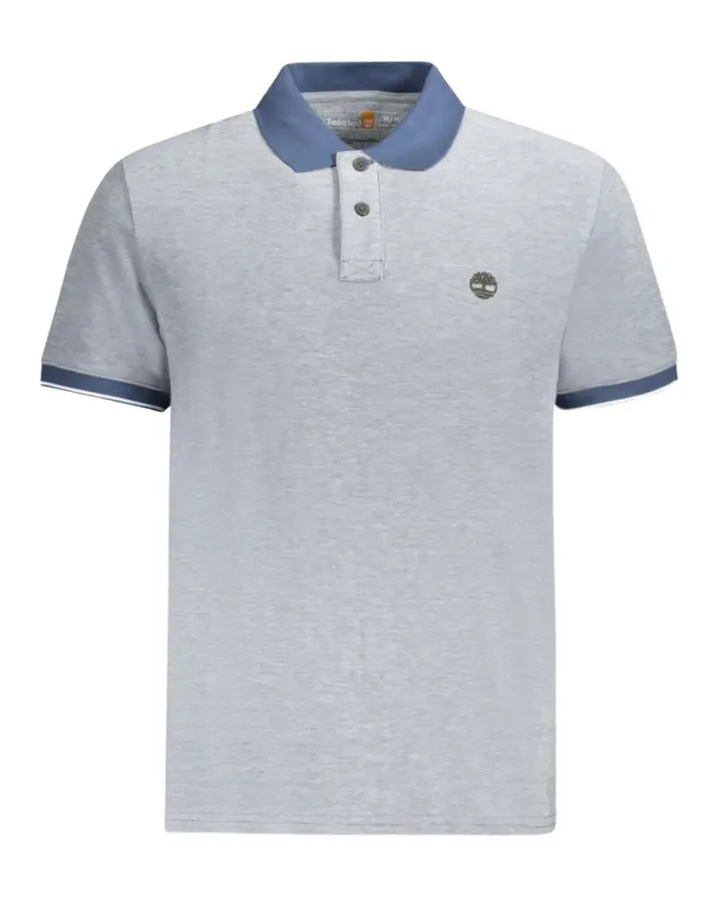 Timberland logo-embroidered short-sleeve polo shirt - Grau Grau