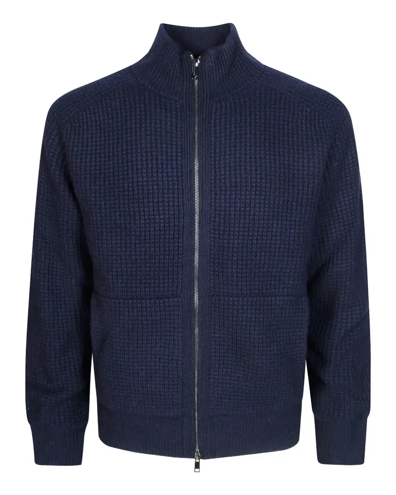 Altea waffle-knit zip-up cardigan - Blau Blau