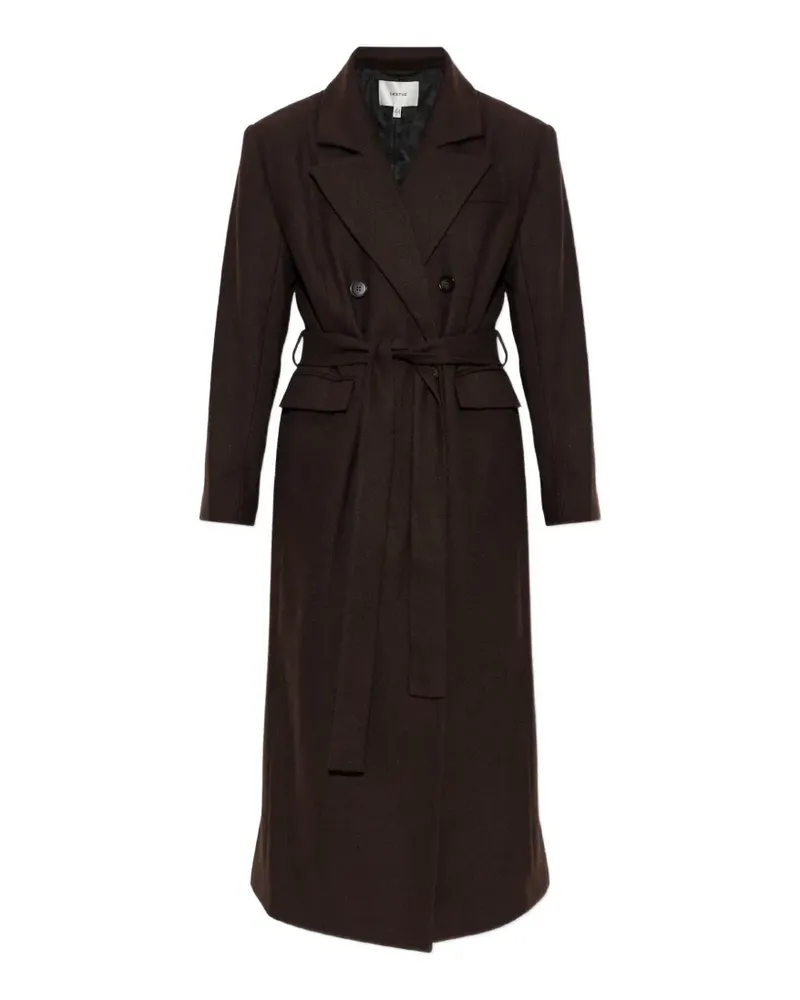 Gestuz GZvenja double-breasted belted coat - Braun Braun
