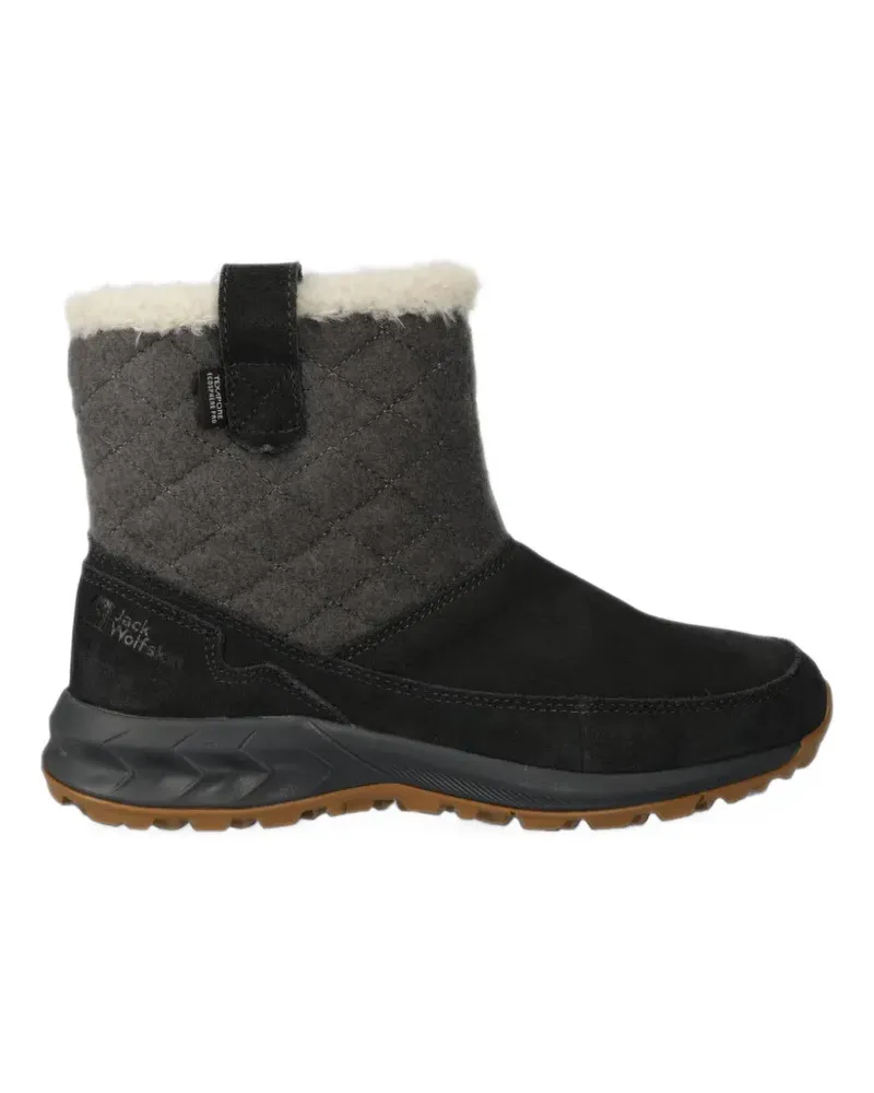 Jack Wolfskin quilted shearling-trim ankle boots - Schwarz Schwarz