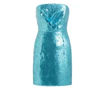 Minikleid mit Pailletten - Blau
