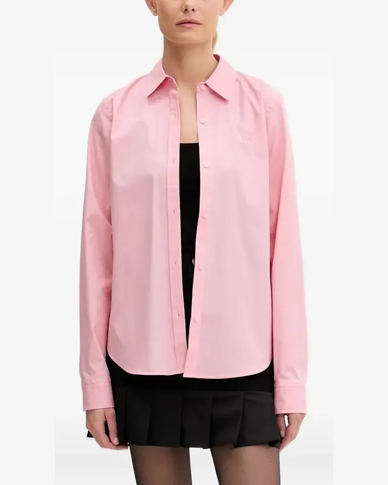 HUGO BOSS Hemd mit Logo-Stickerei - Rosa Rosa
