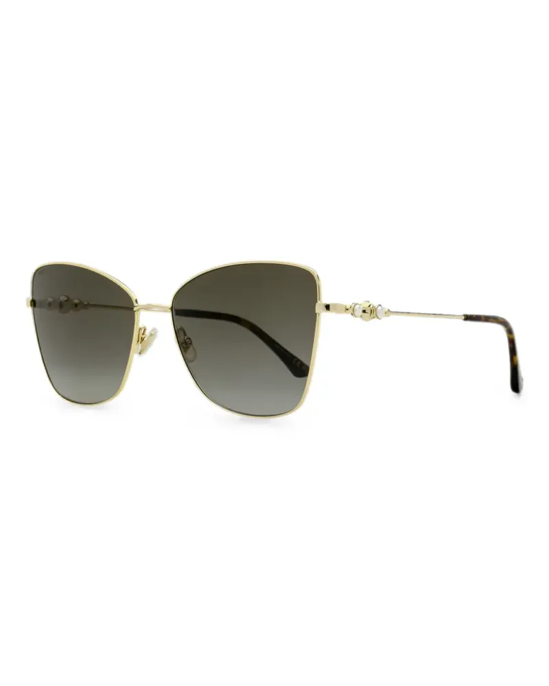 Jimmy Choo Teso butterfly-frame sunglasses - Gold Gold