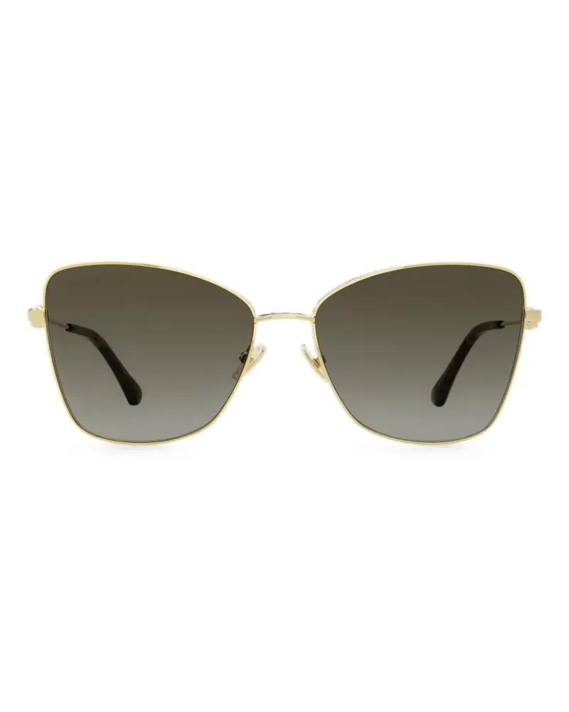 Jimmy Choo Teso butterfly-frame sunglasses - Gold Gold