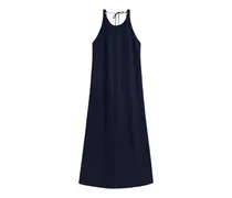 Crome halterneck tie-fastening dress - Blau
