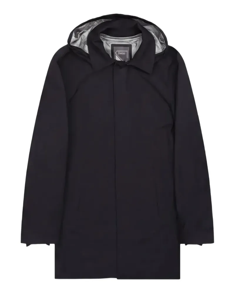 Herno hooded concealed-fastening coat - Schwarz Schwarz
