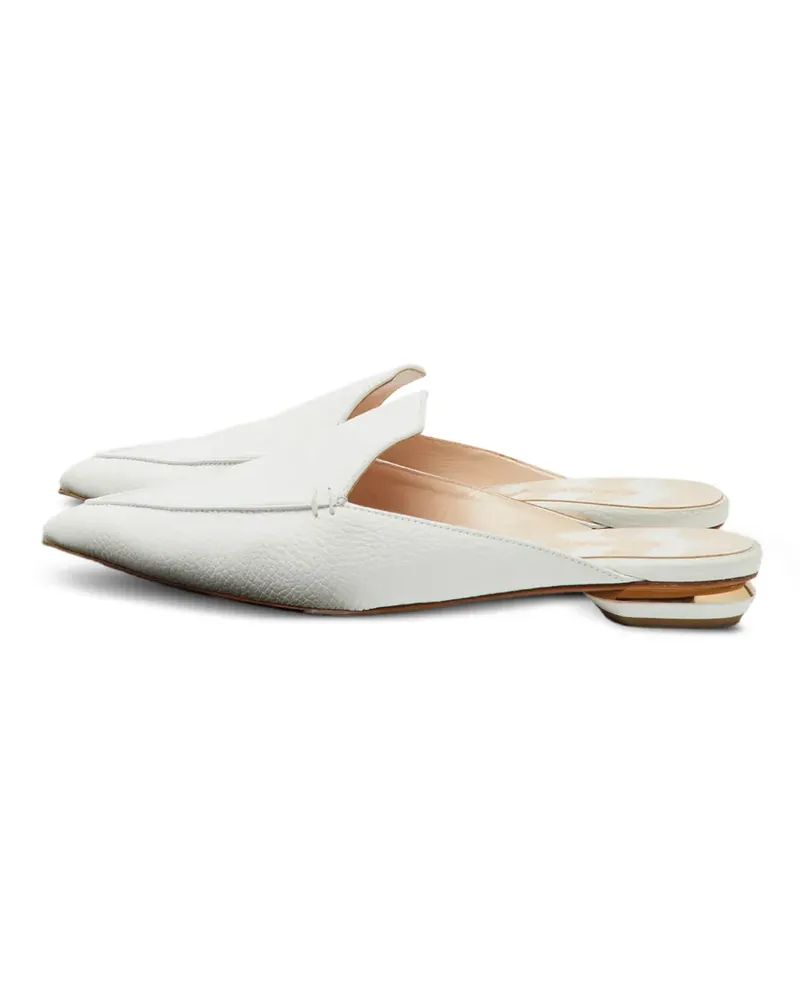 Nicholas Kirkwood Beya pointed-toe mules - Weiß Weiß