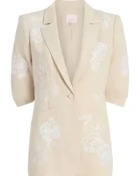 Cinq à Sept Blazer mit Blumenstickerei Nude