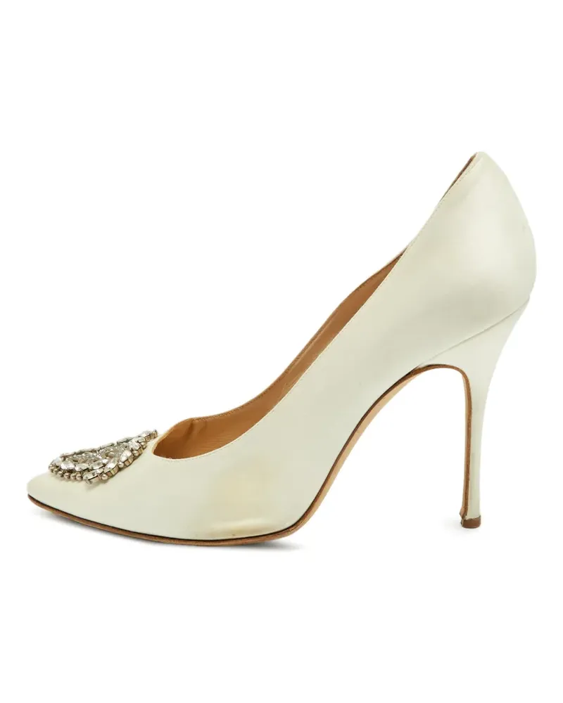 Manolo Blahnik Okkava Pumps mit Absatz - Weiß Weiß