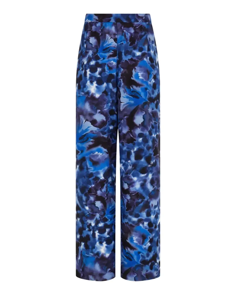 Ferragamo silk trousers - Blau Blau