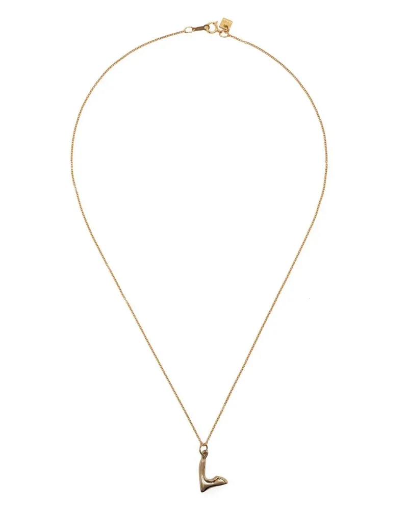 Bar Jewellery Halskette mit L-Anhänger - Gold Gold