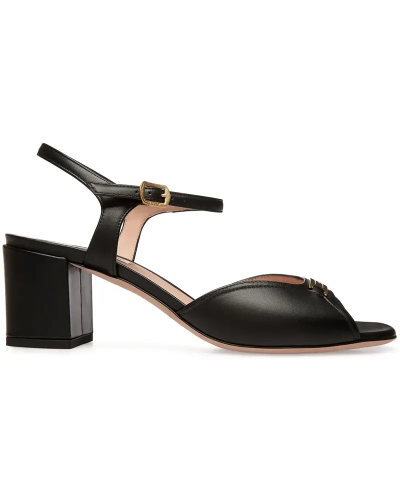 Bally Deco Sandalen aus Leder - Schwarz Schwarz