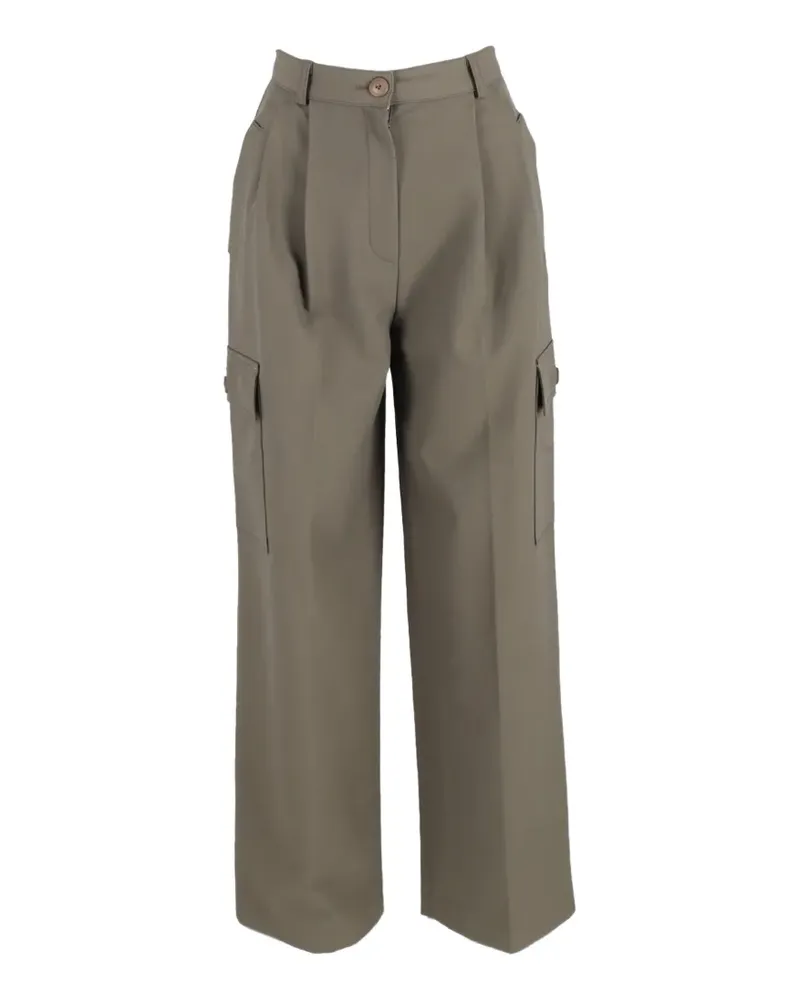 FRANKIE Shop pleated cargo trousers - Grün Grün