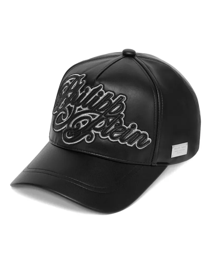 Philipp Plein Baseballkappe mit Stickerei - Schwarz Schwarz