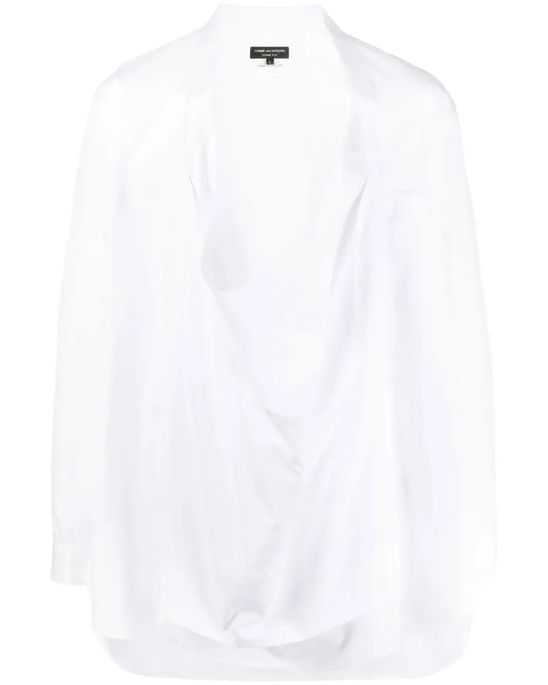 Comme des Garçons Hemd mit Drapierungen - Weiß Weiß
