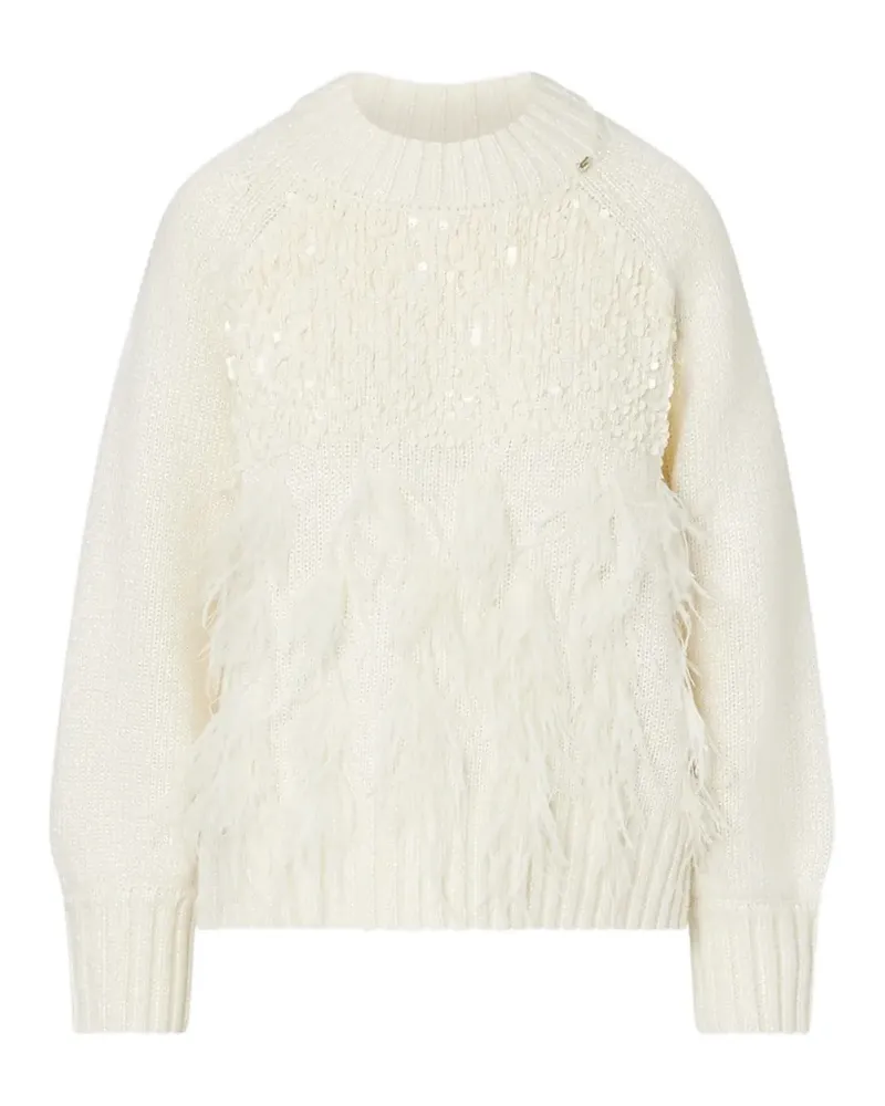 Liu Jo Pullover mit Federn und Pailletten - Nude Nude