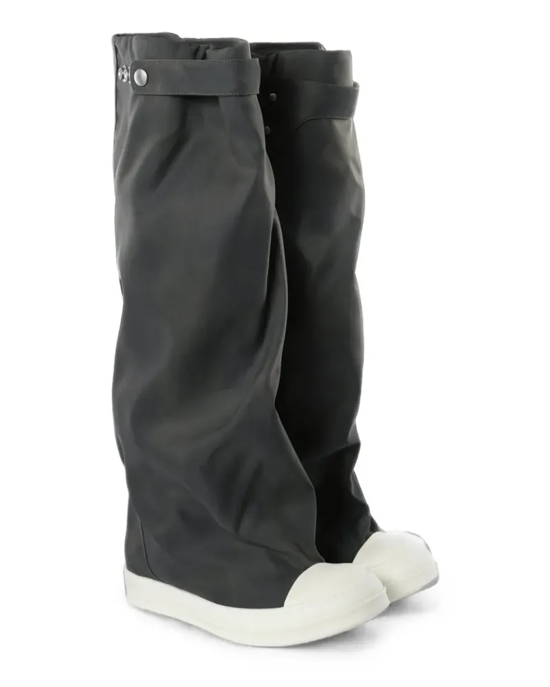 DRKSHDW by Rick Owens Elephant gaiter-overlay boots - Grau Grau