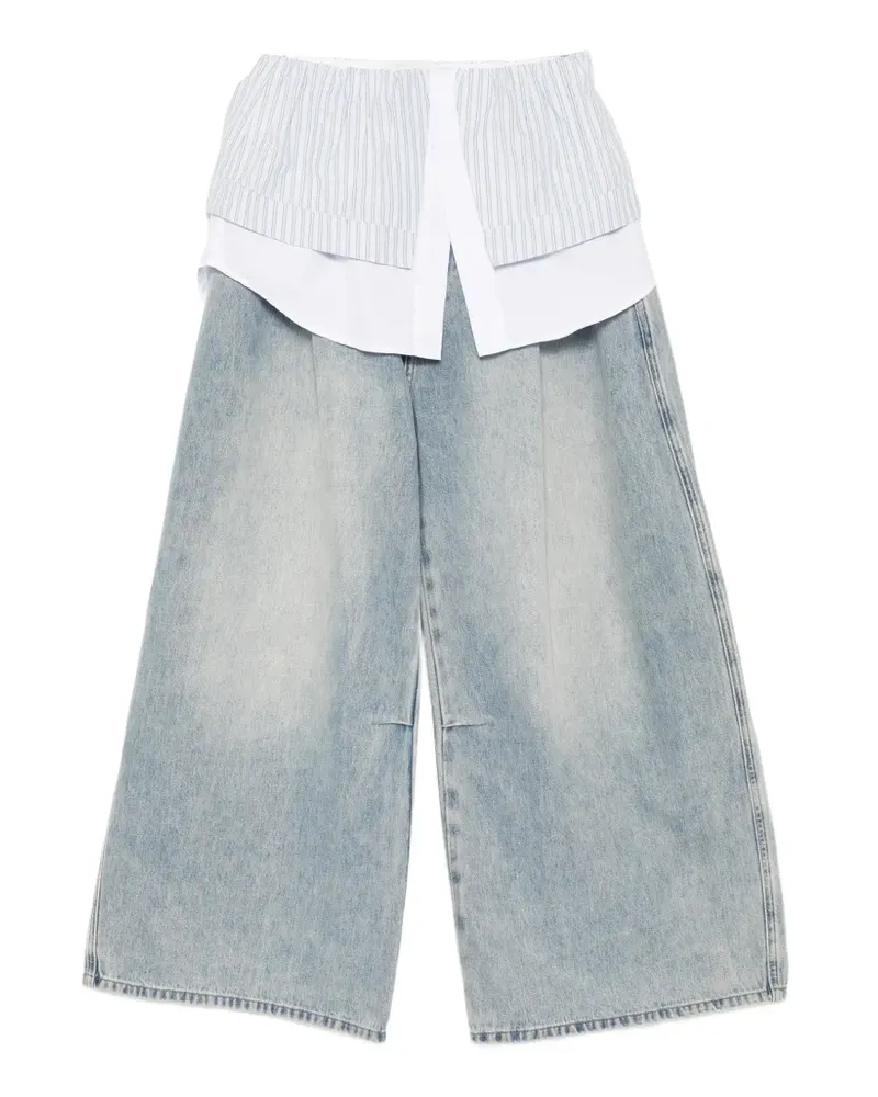 Feng Chen Wang Jeans im Deconstructed-Look - Blau Blau