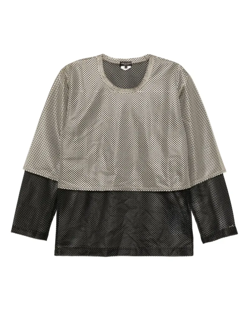 Comme des Garçons T-Shirt im Layering-Look - Grün Grün