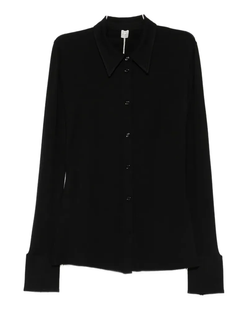 Totême long-sleeve button-up shirt - Schwarz Schwarz
