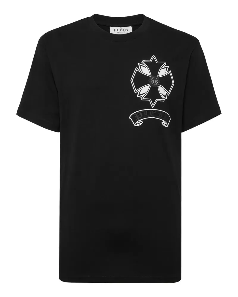 Philipp Plein Puffy Chrome Crest T-Shirt - Schwarz Schwarz