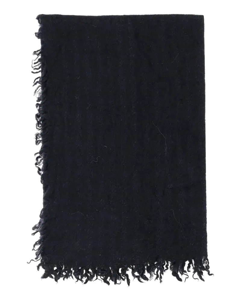 Faliero Sarti Schal mit ausgefransten Kanten - Schwarz Schwarz