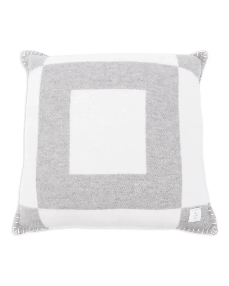 Eleventy Kissen im Patchwork-Look (50cm x 50cm) - Weiß Weiß