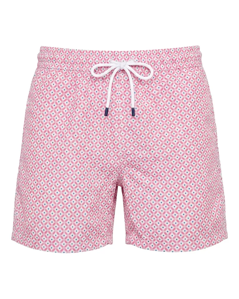 Fedeli Badeshorts mit geometrischem Print - Rosa Rosa