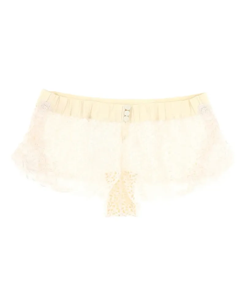 La Perla laced briefs - Nude Nude