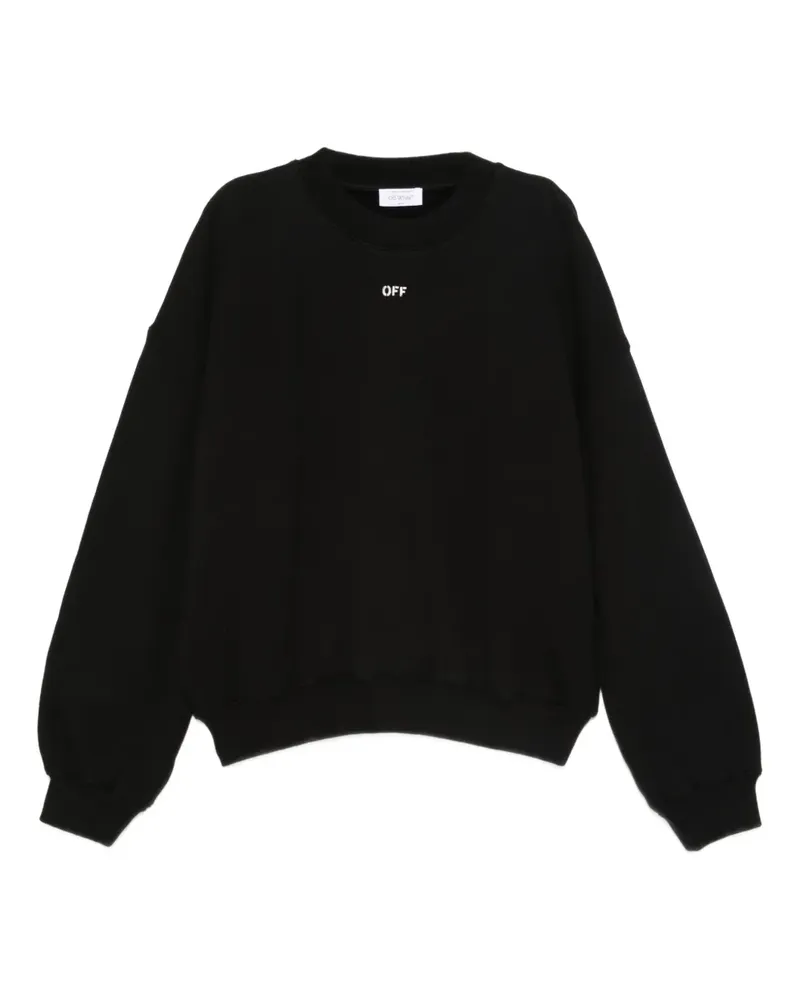 OFF-WHITE Sweatshirt mit Logo-Print - Schwarz Schwarz