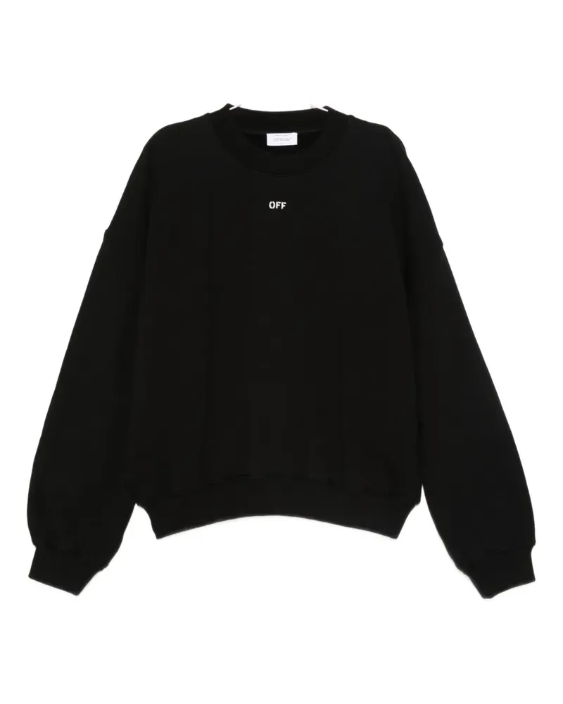 OFF-WHITE Sweatshirt mit Logo-Print - Schwarz Schwarz