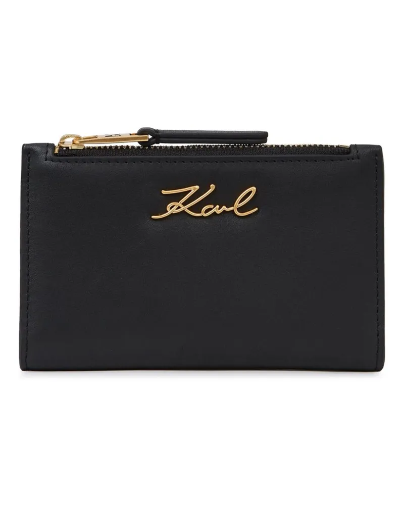 Karl Lagerfeld K/Signature Portemonnaie - Schwarz Schwarz