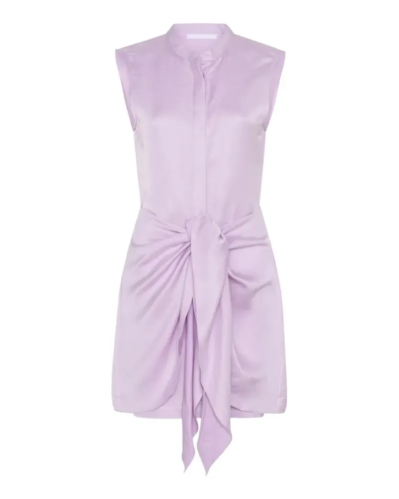 BONDI BORN Valais tie-front mini dress - Violett Violett