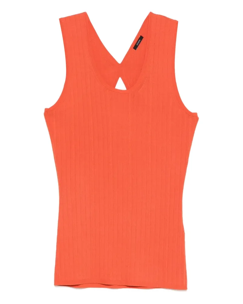 Joseph Geripptes Oberteil mit Schlüssellochausschnitt - Orange Orange
