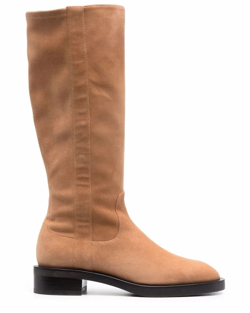 Stuart Weitzman Kniehohe Wildlederstiefel - Braun Braun