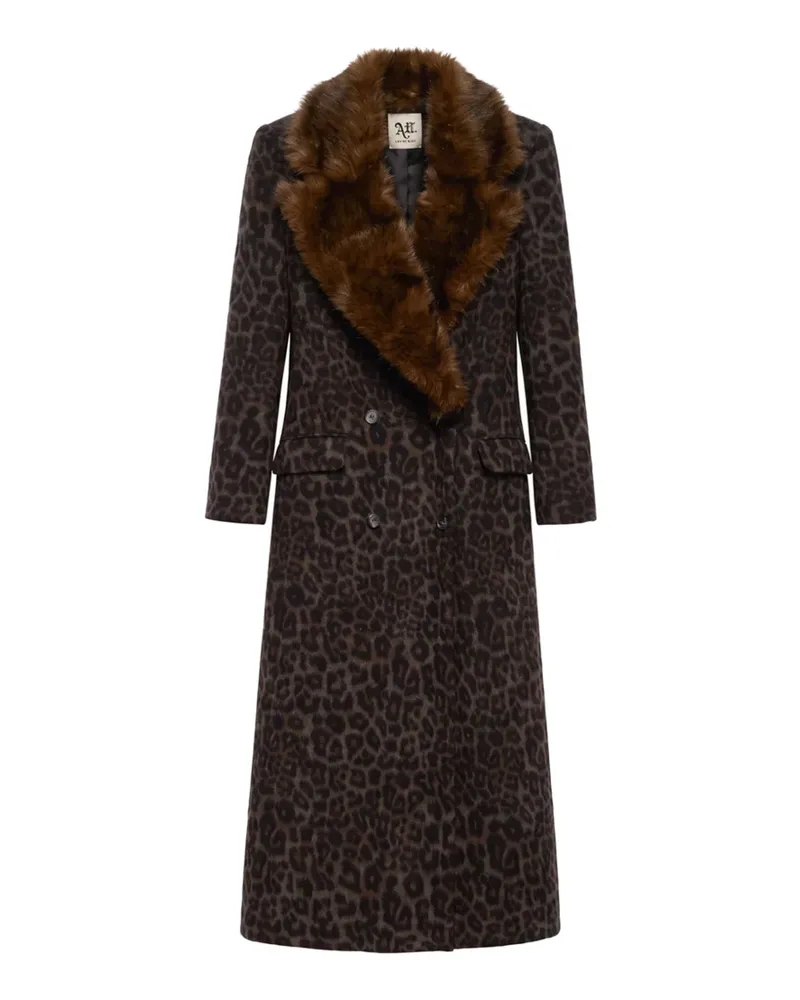Aniye By Mantel mit Faux-Fur-Kragen - Braun Braun