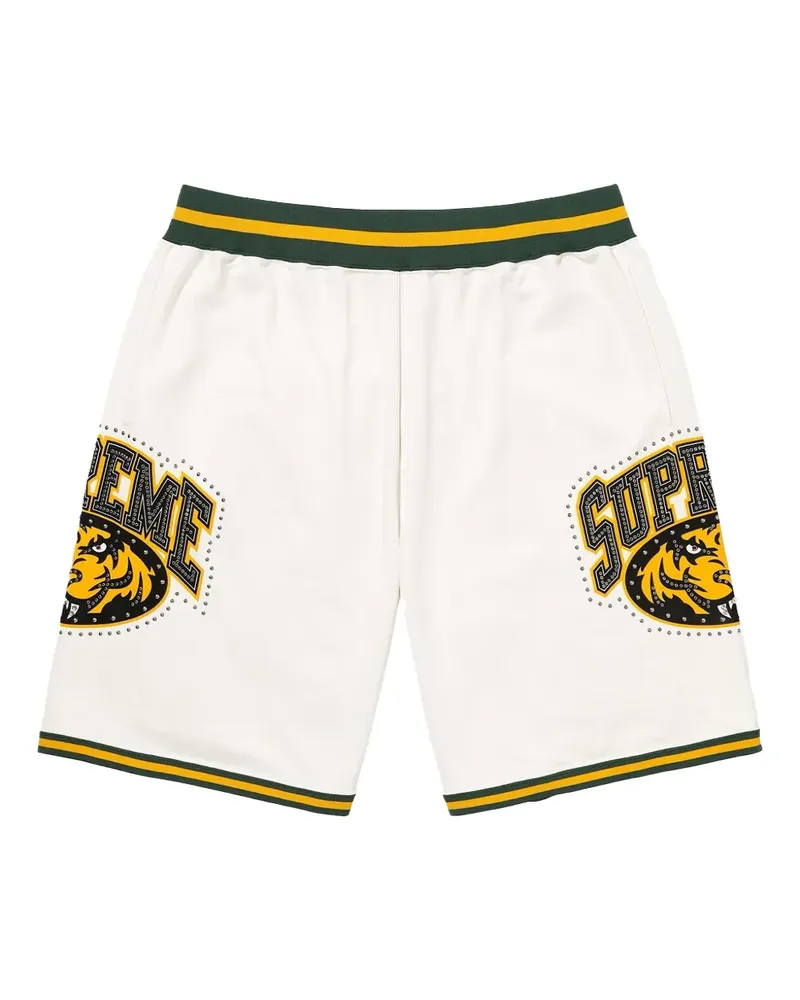 Supreme Being Basketball-Shorts mit Nieten - Weiß Weiß