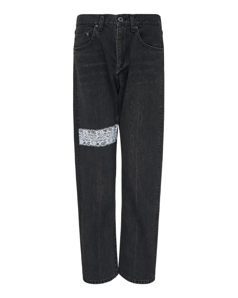 Undercover lace-detail jeans - Schwarz Schwarz