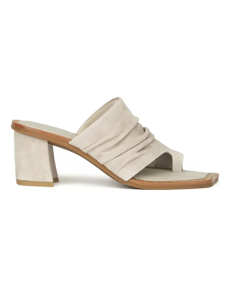 ash Corine ruched toe-post sandals - Grau Grau